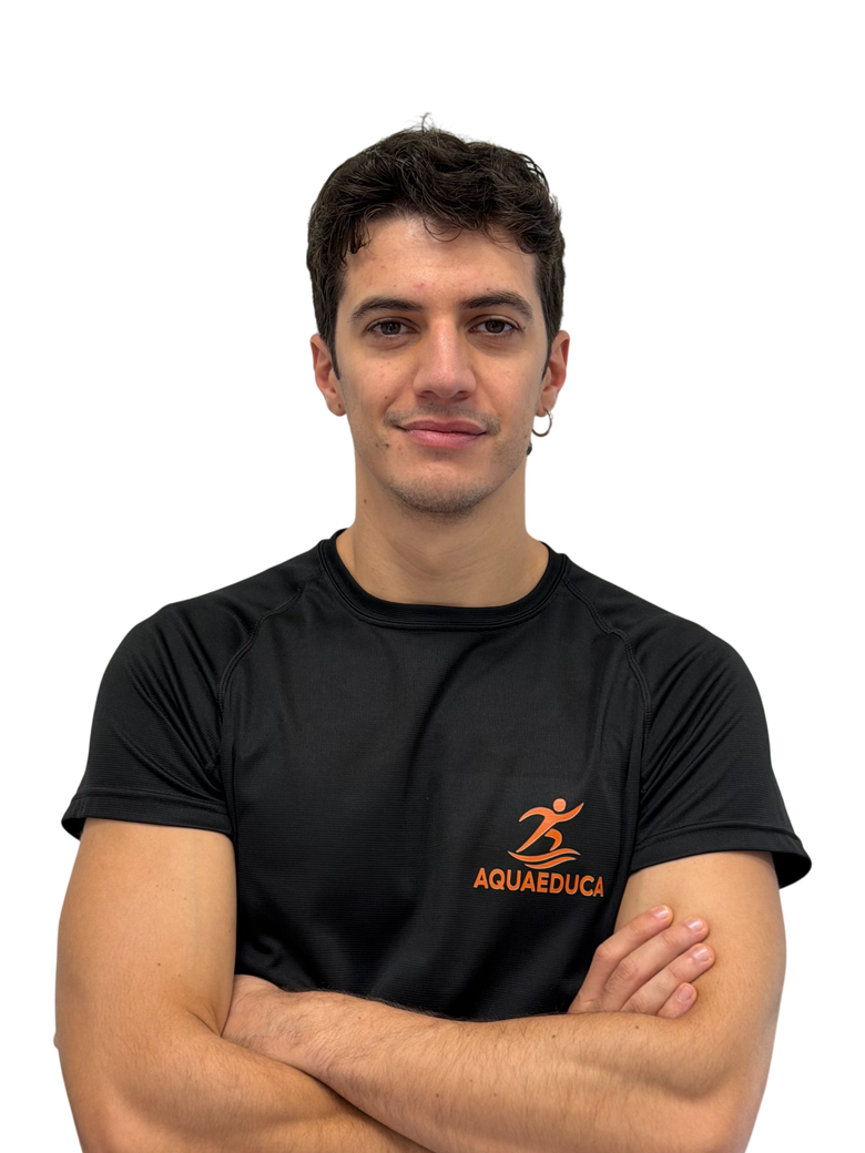 Luca Tidei, istruttore di fitness in acqua e chinesiologo