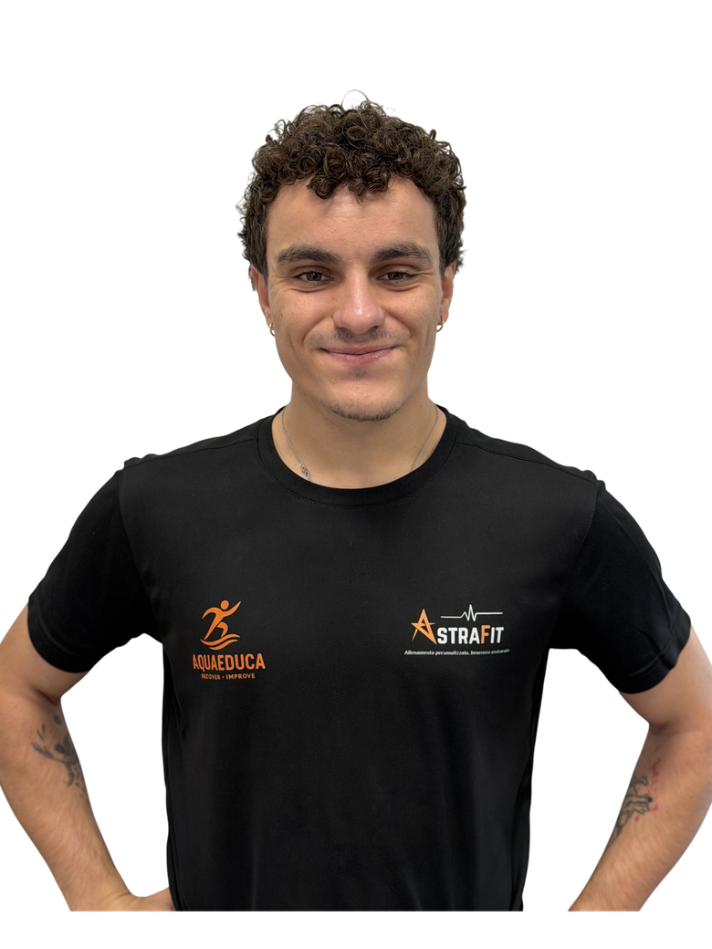 Samuele Pierbattista, istruttore dei corsi in acqua